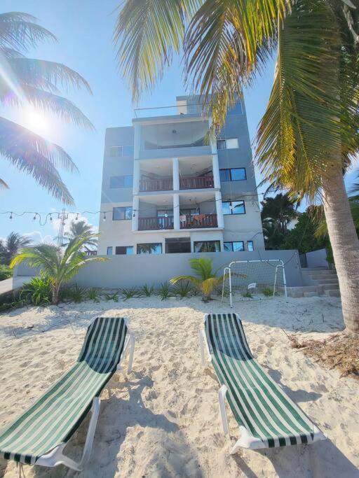 2 Rooms Apartment With Private Beach In Puerto Juarez Cancun Exterior photo